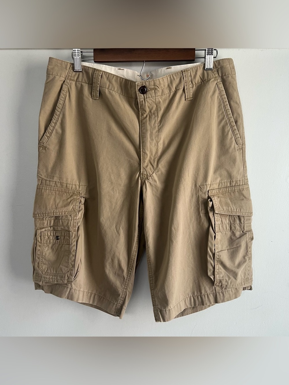 Dockers Men’s Size 34 Tan Cargo Shorts Classic Fit 100% Cotton Outdoor Casual